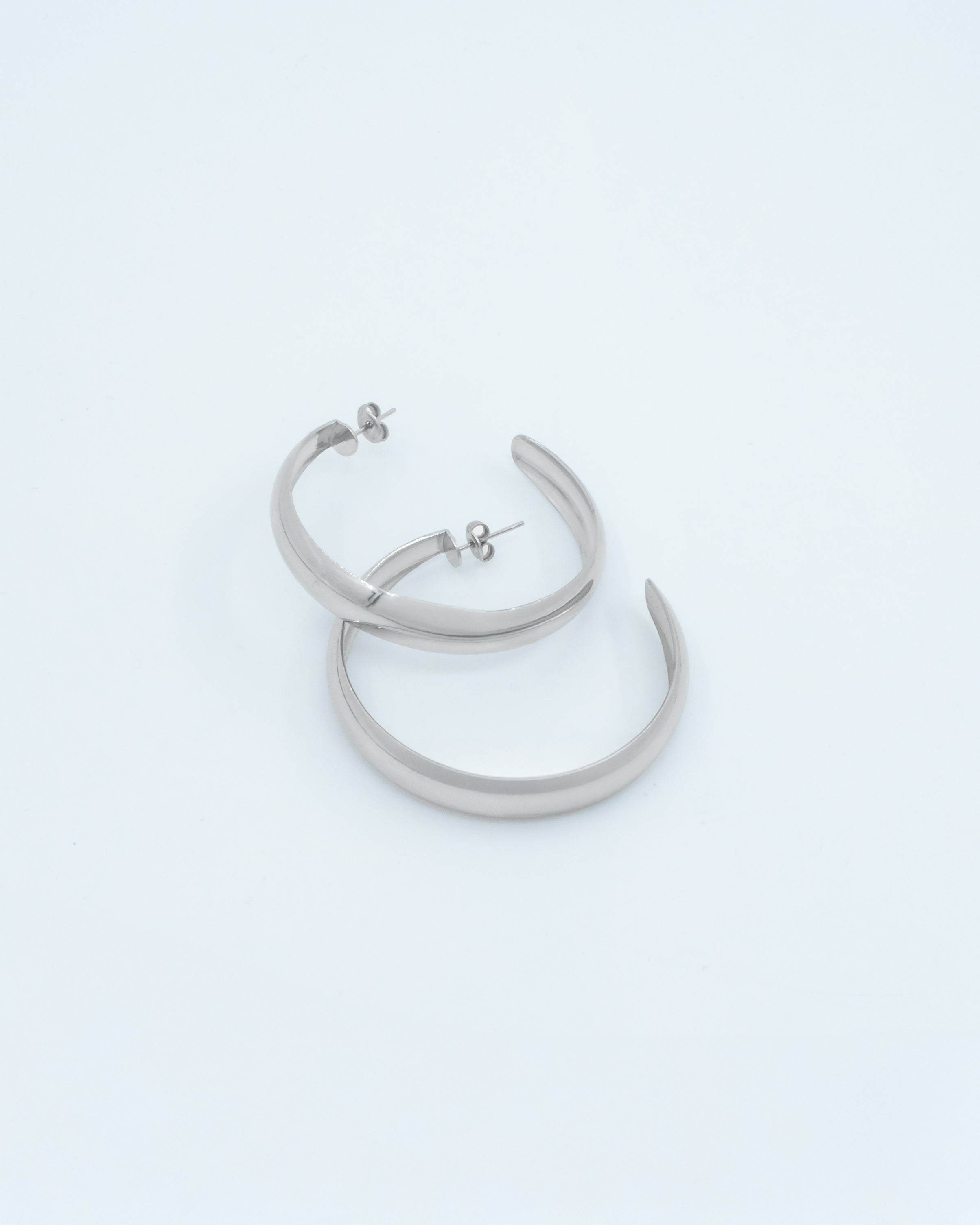 Big hoop earrings small