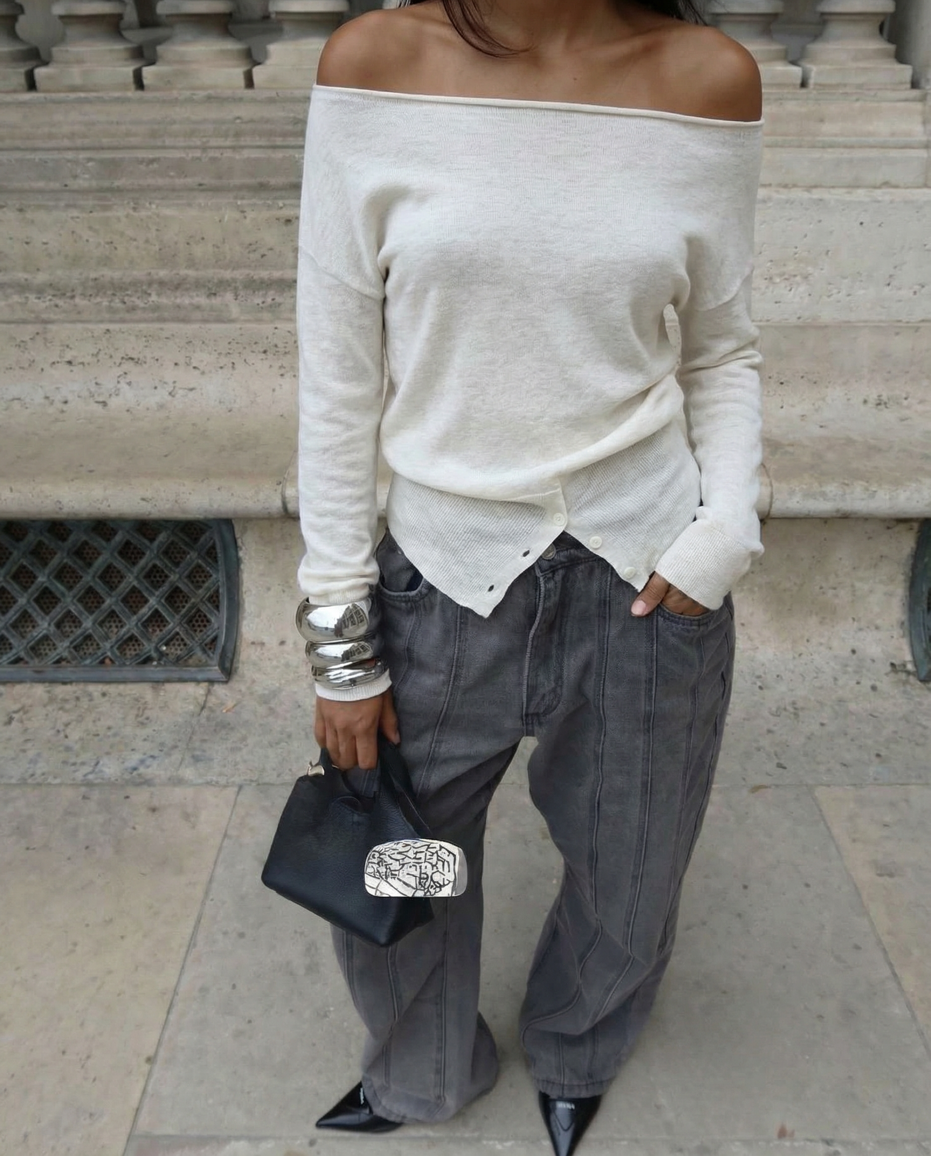 Diviser knitted haut