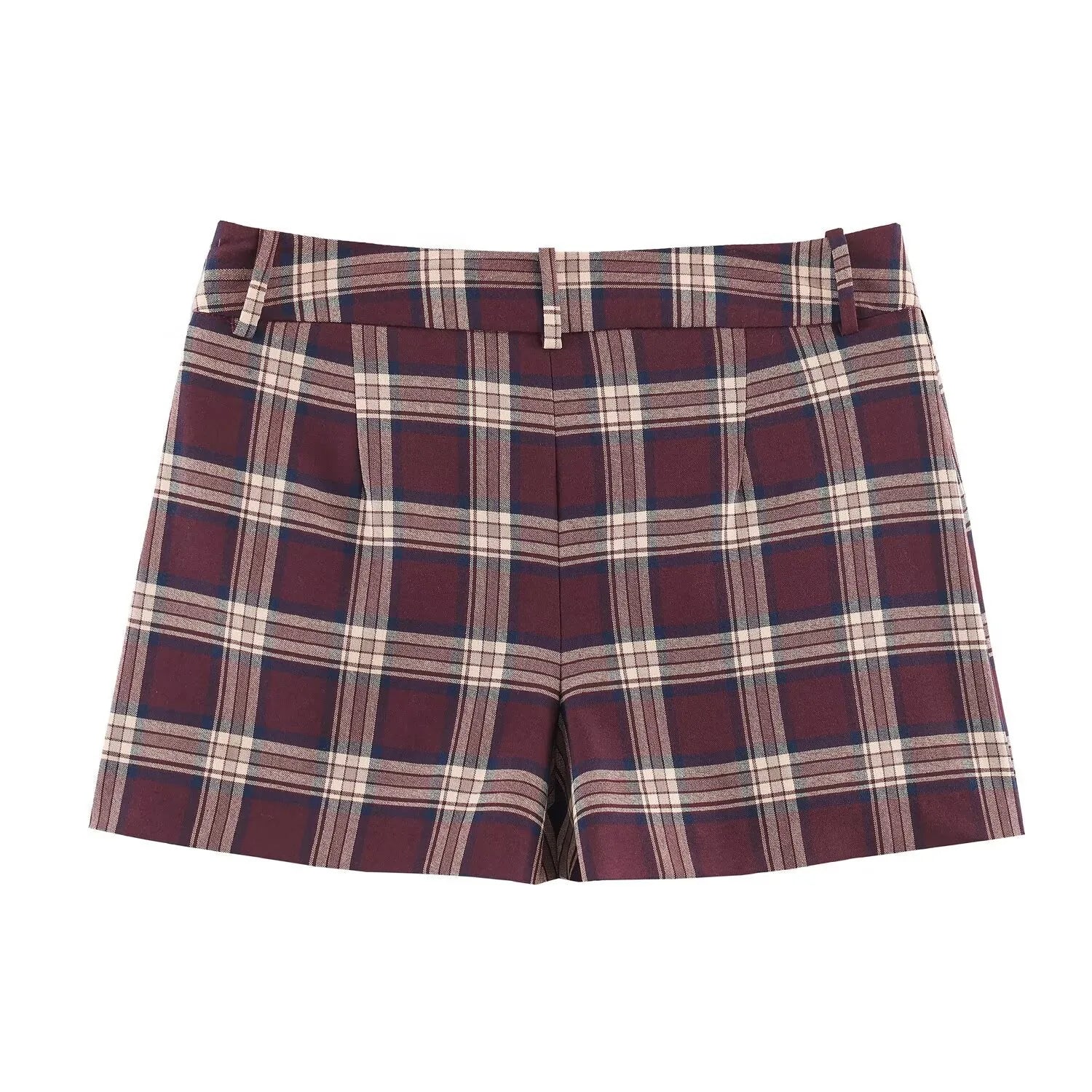 Jupe et veste à carreaux