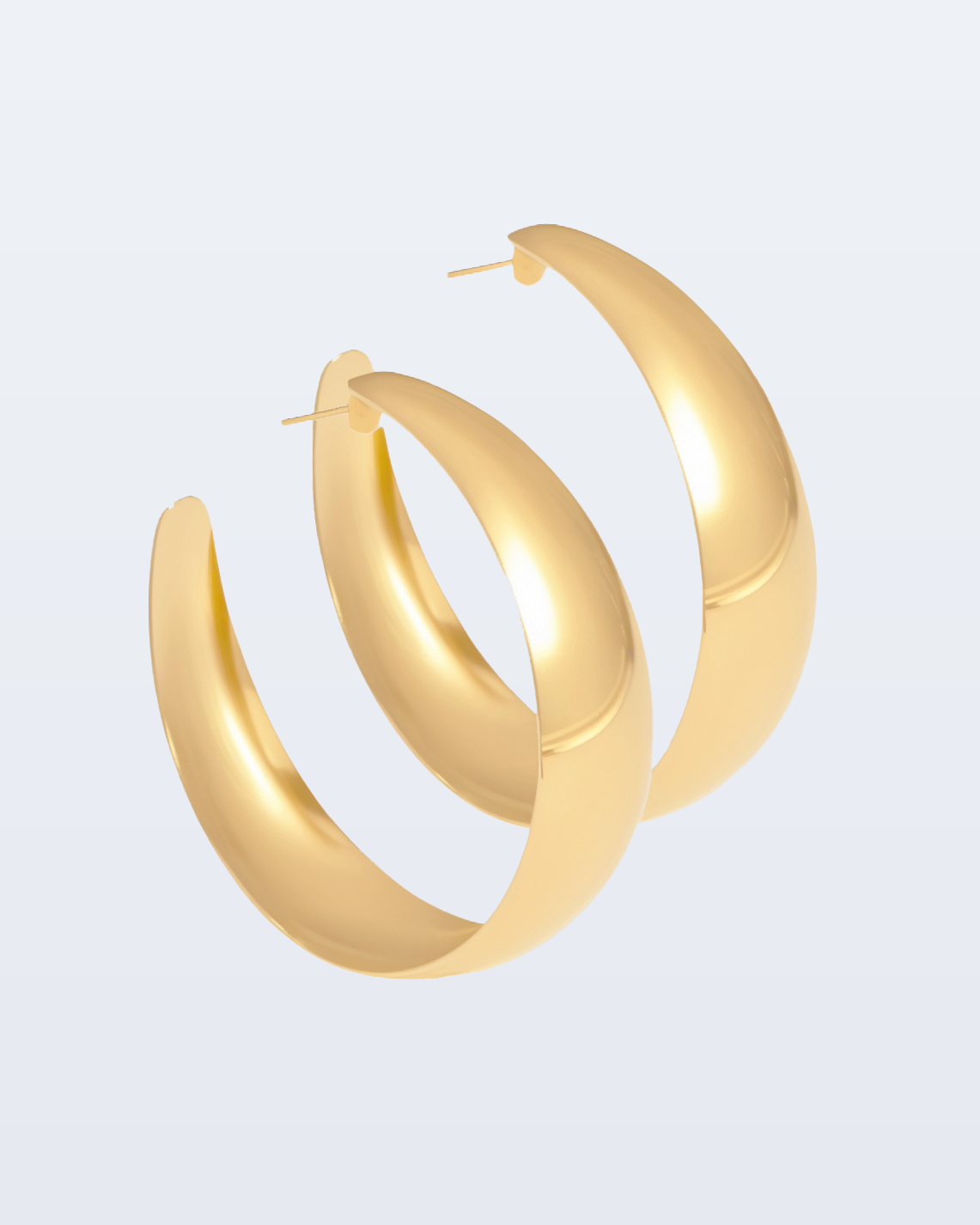 Big hoop earrings medium