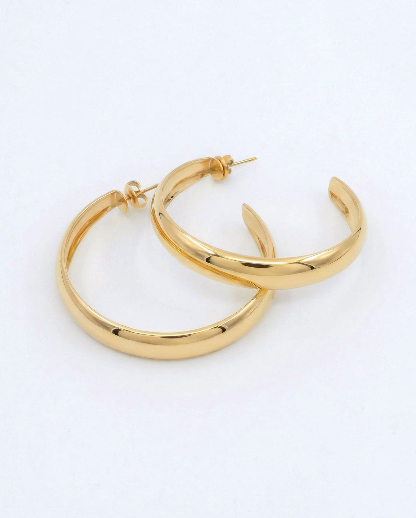 Big hoop earrings small