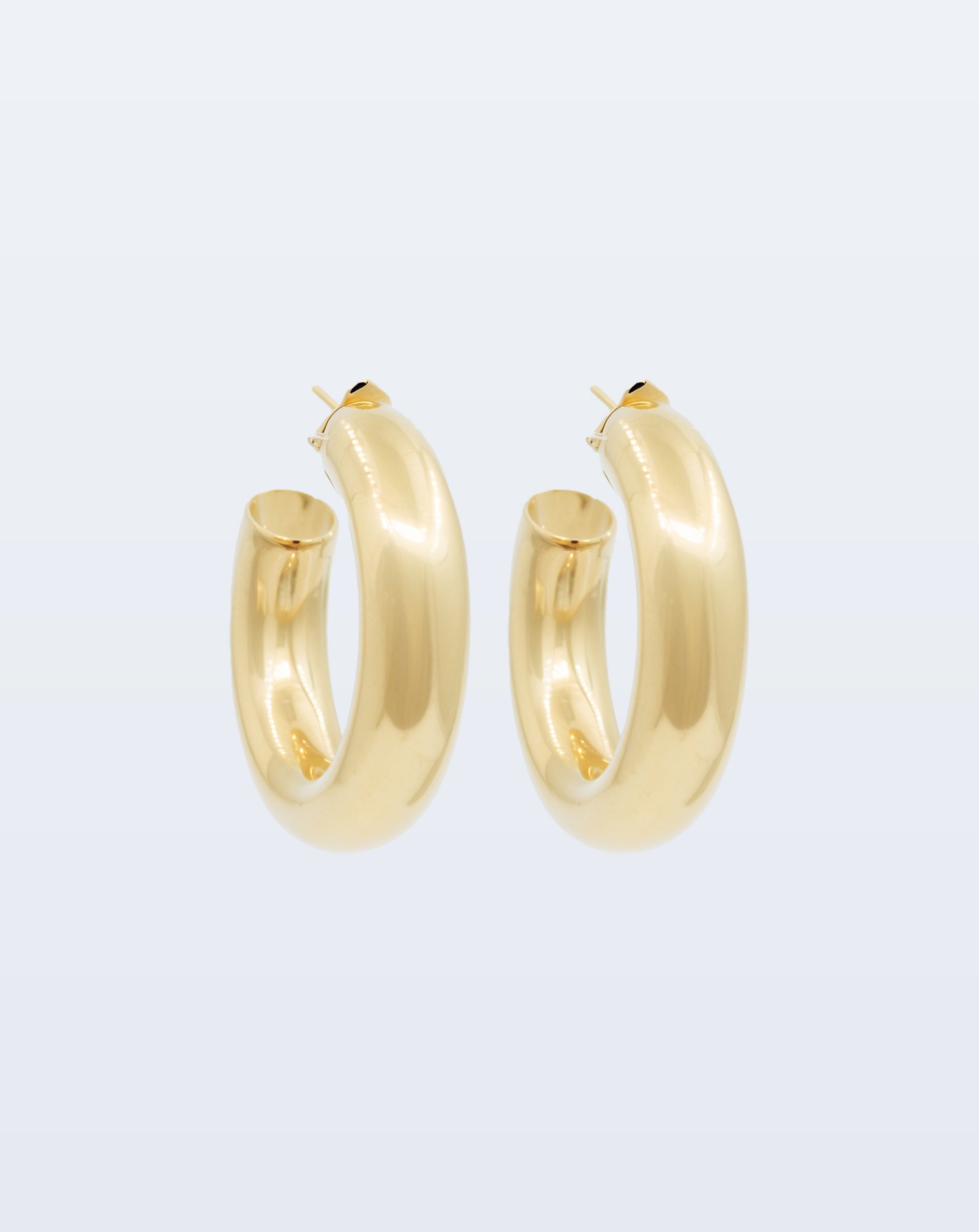 Chunky hoop earrings