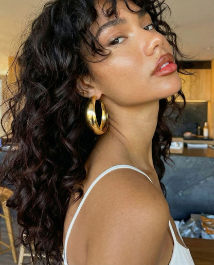 Big hoop earrings medium