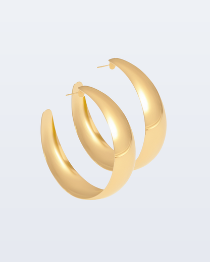 Big hoop earrings small