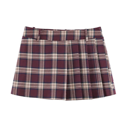 Jupe et veste à carreaux