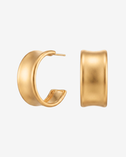 Chunky hoop earrings