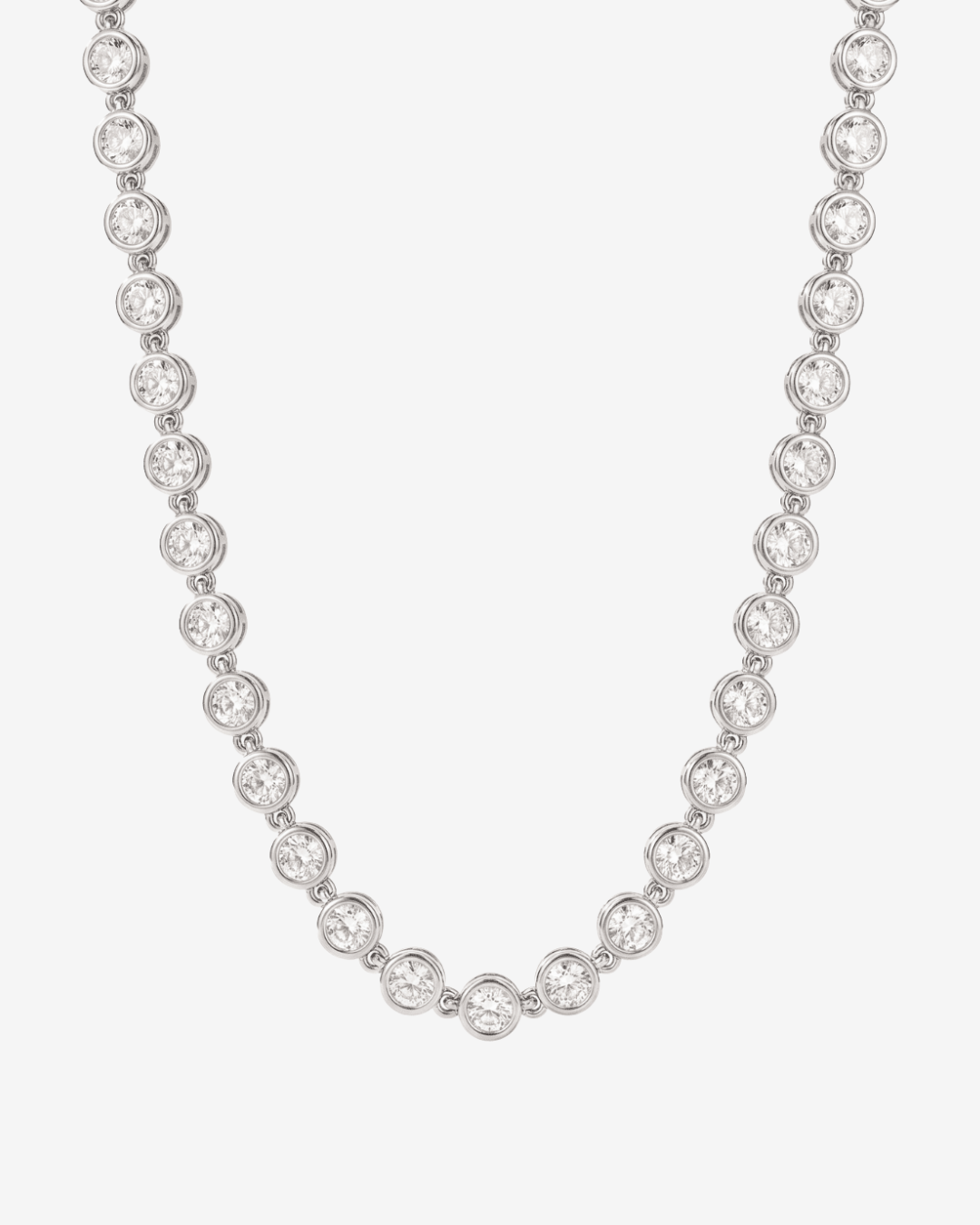 Daisy - Bezel tennis Necklace - Stainless steel