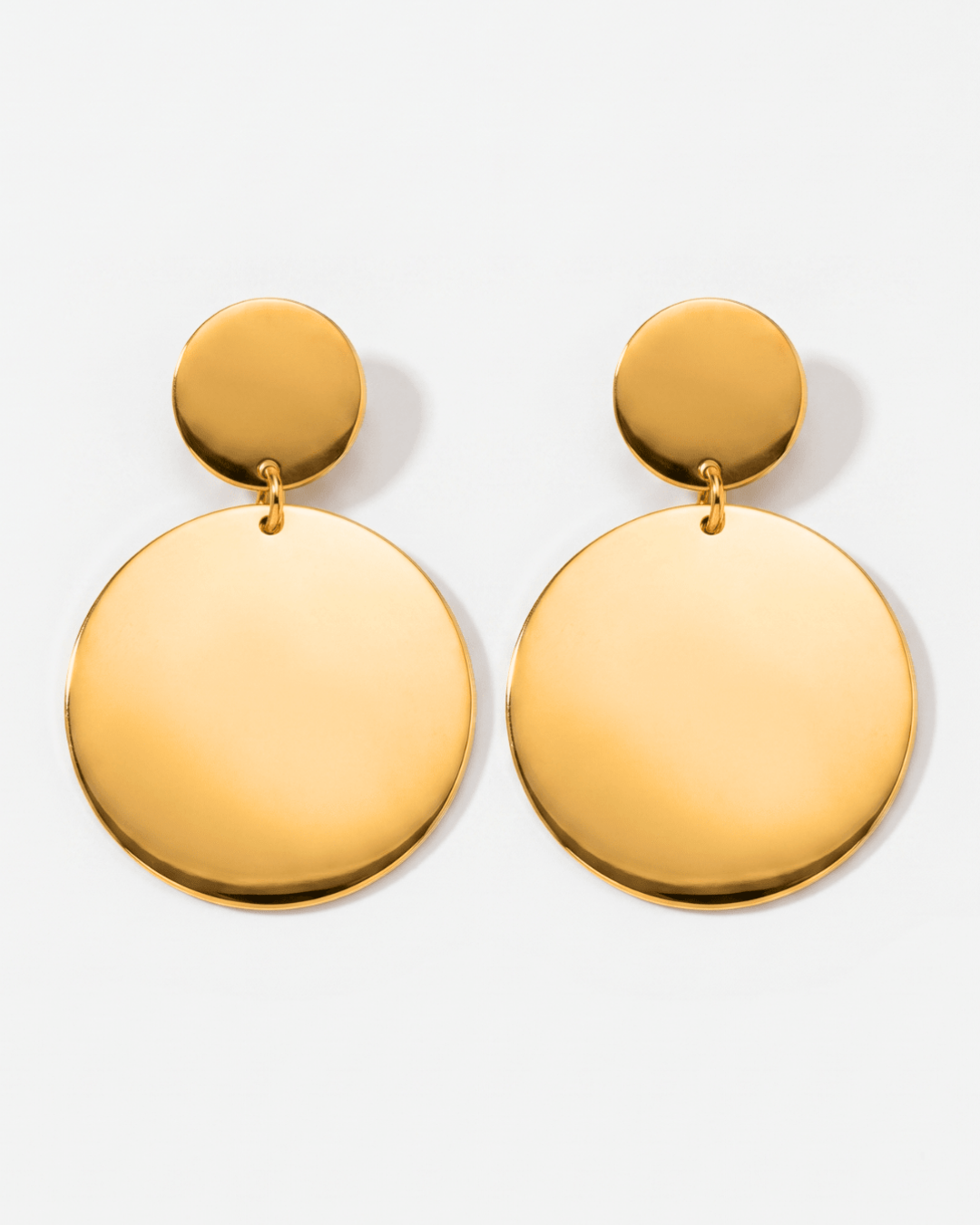 Billie - Pendant stud earrings - Stainless steel