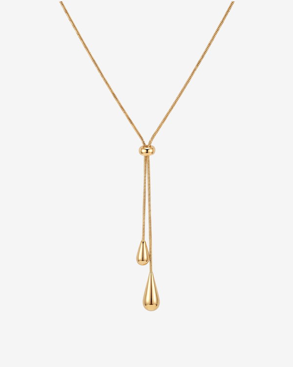 Emy - Adjustable lariat necklace - Stainless steel