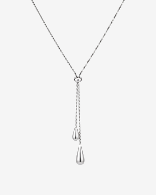 Emy - Adjustable lariat necklace - Stainless steel
