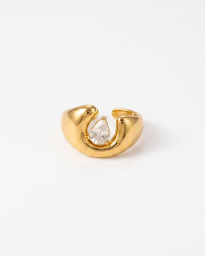 Clara - Chunky dome ring - Stainless steel