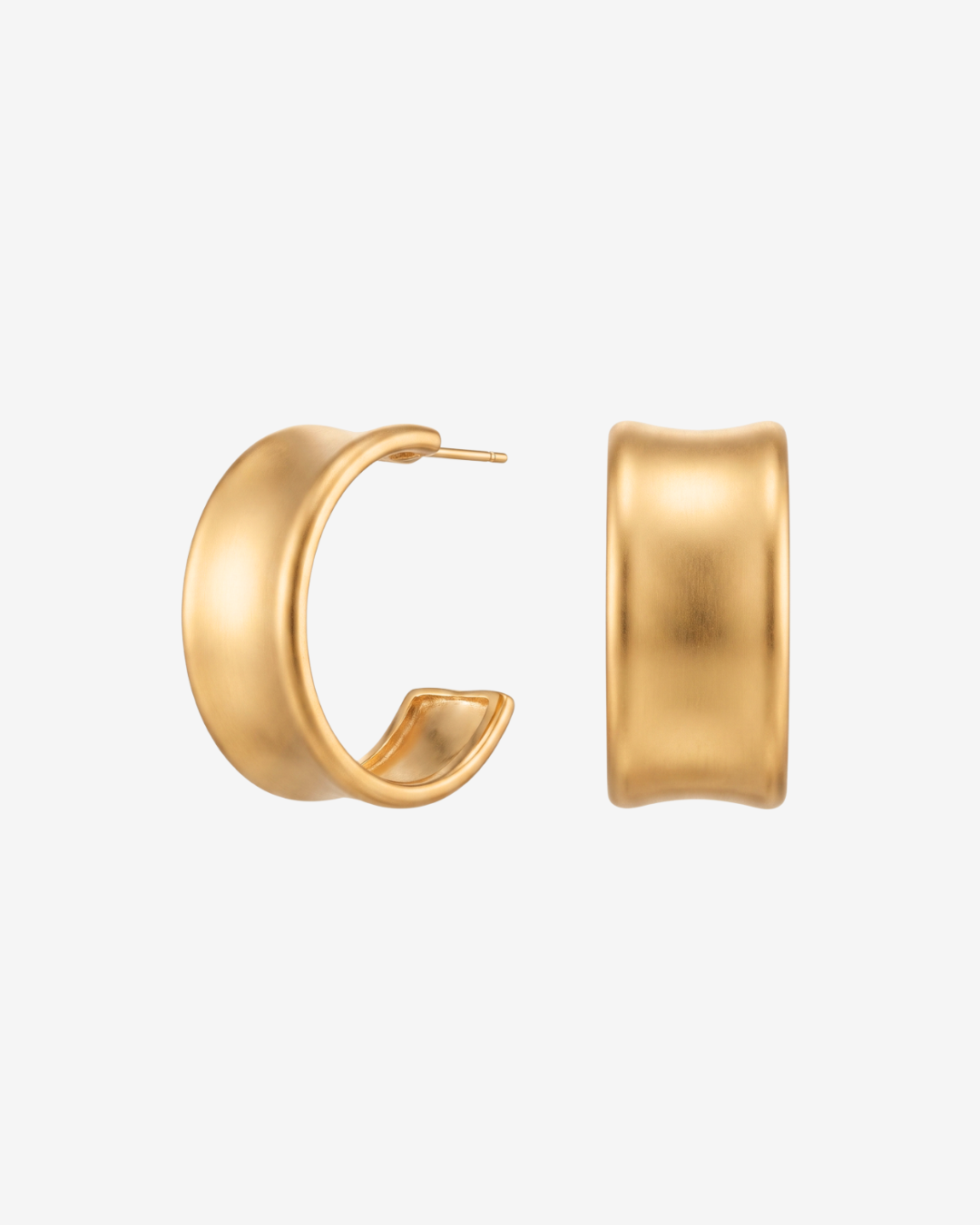 Chunky hoop earrings