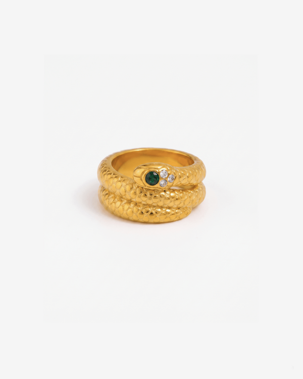 Snake - Statement ring - Stainless steel