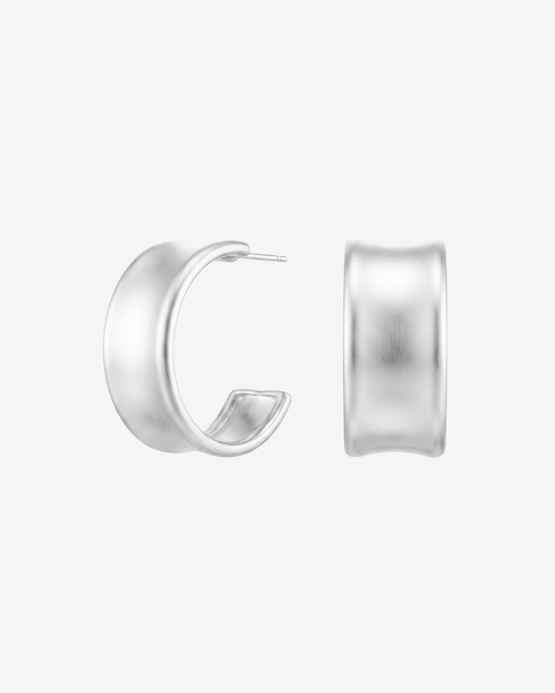 Chunky hoop earrings