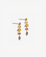 Aliana - Pastel crystal earrings - Stainless steel