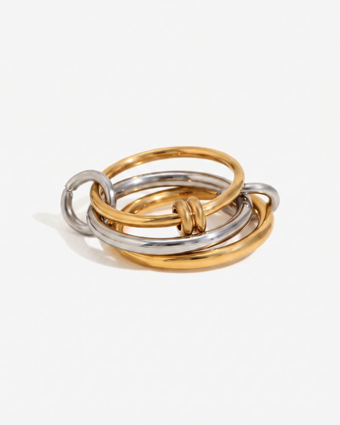 Lieke - Stacked ring - Stainless steel