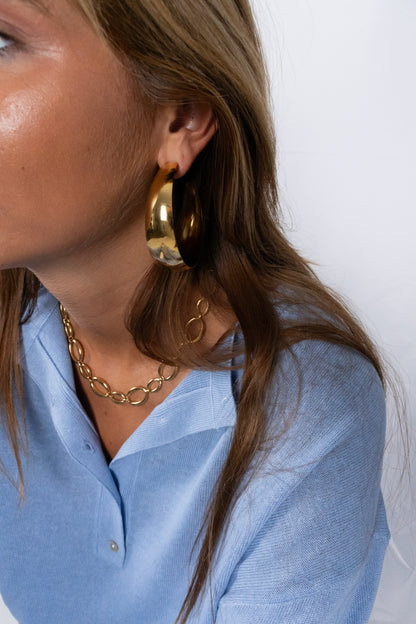 Big hoop earrings medium