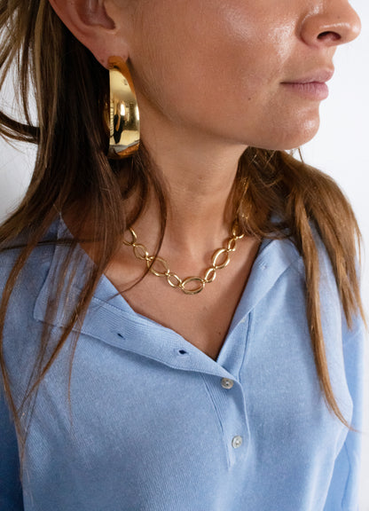 Big hoop earrings medium