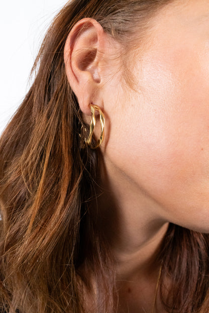 Double hoop earrings