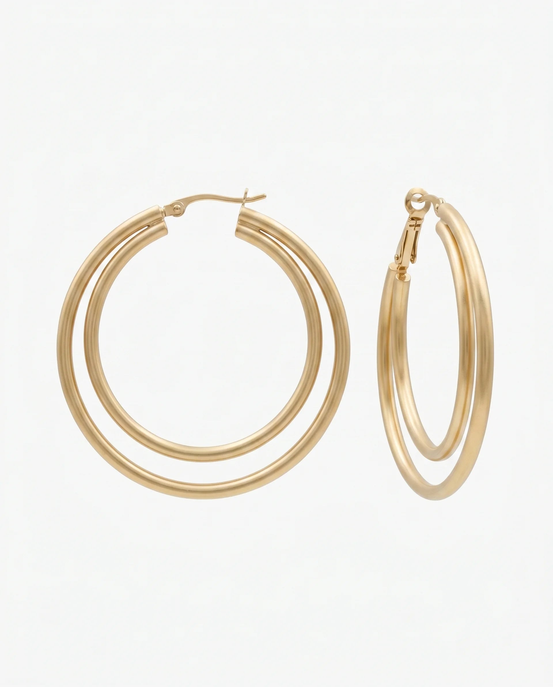 Double hoop earrings