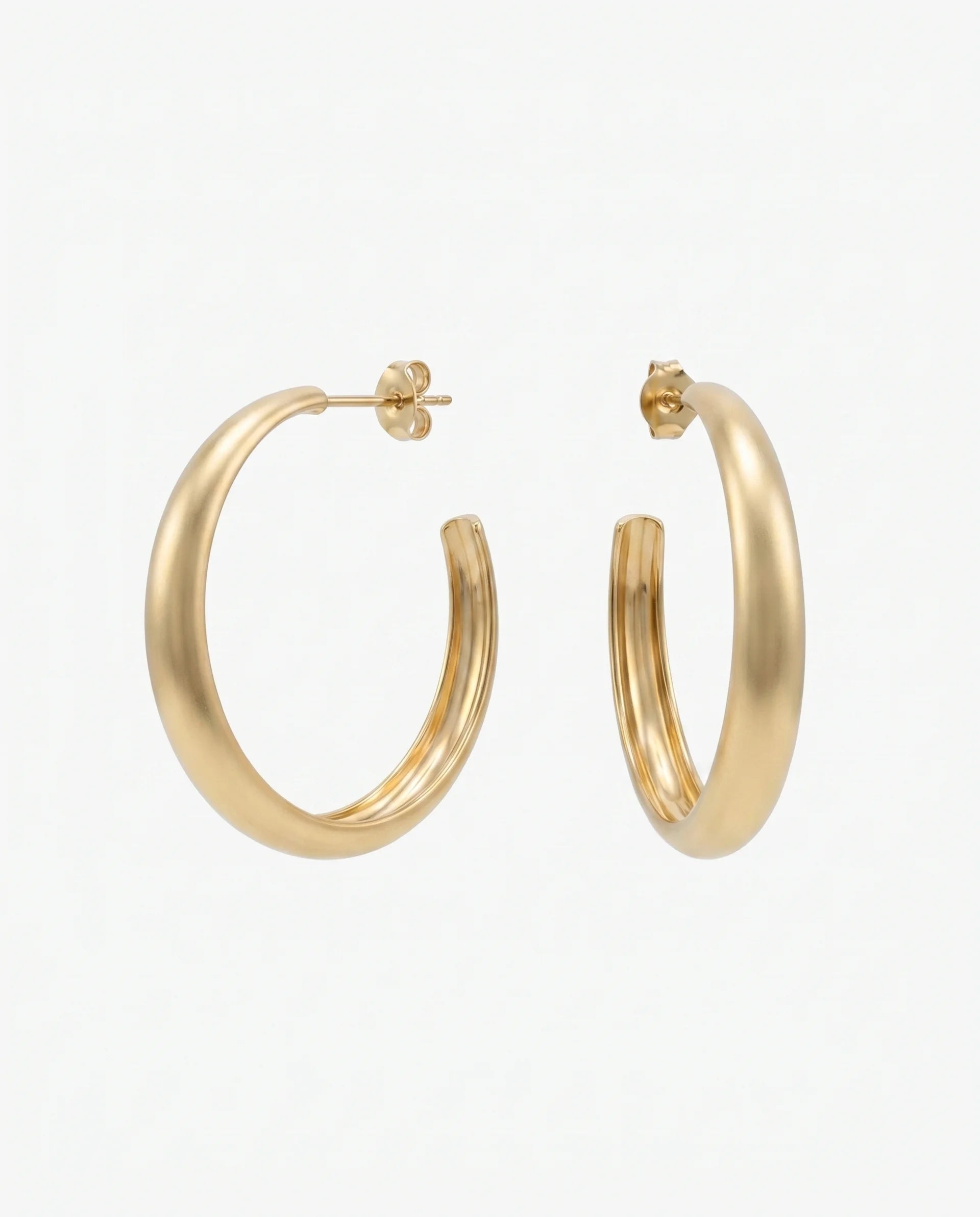 Big hoop earrings small