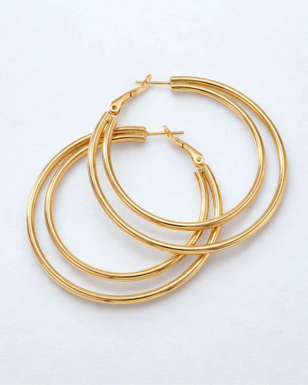 Double hoop earrings