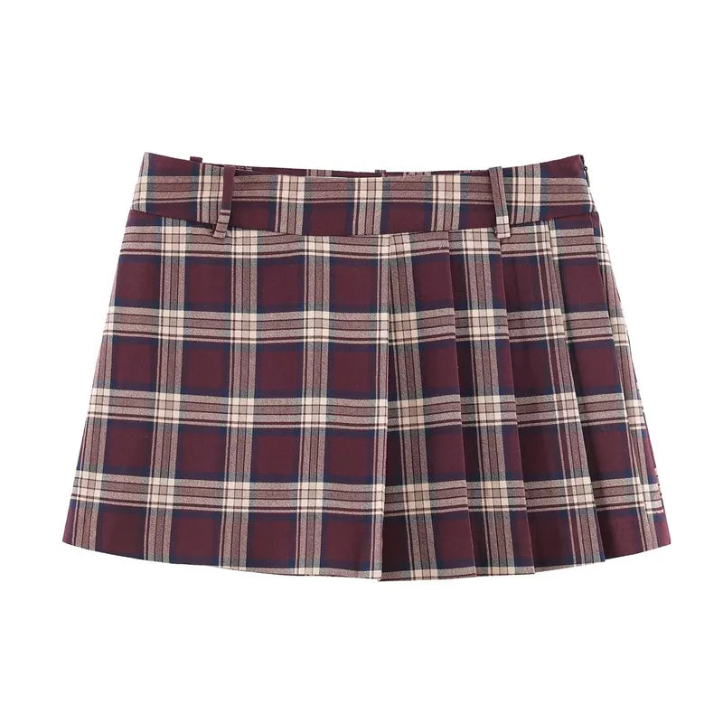 Jupe et veste à carreaux