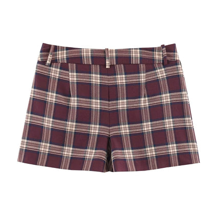 Geruite rok en jasje