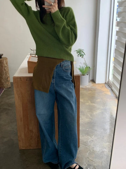 Wide dad jeans