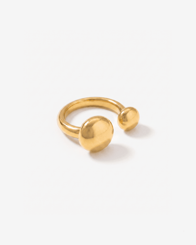 Adela - Open ring - Stainless steel - Opulaire - WATERPROOF jewelry - 7-adjustable -