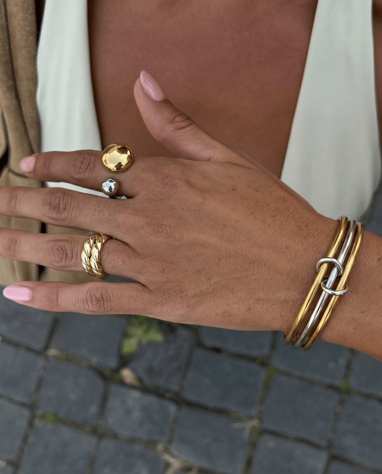 Adela ring - Opulaire - WATERPROOF jewelry - 7-adjustable -