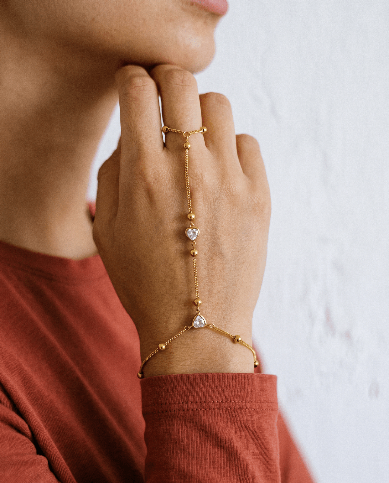 Agnes hand chain - Opulaire - WATERPROOF jewelry - 