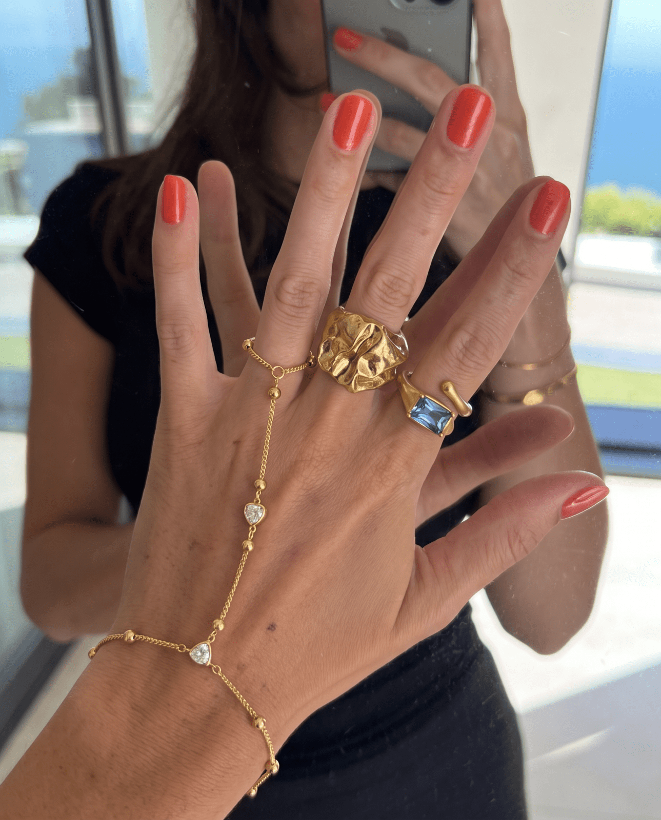 Agnes hand chain - Opulaire - WATERPROOF jewelry - 
