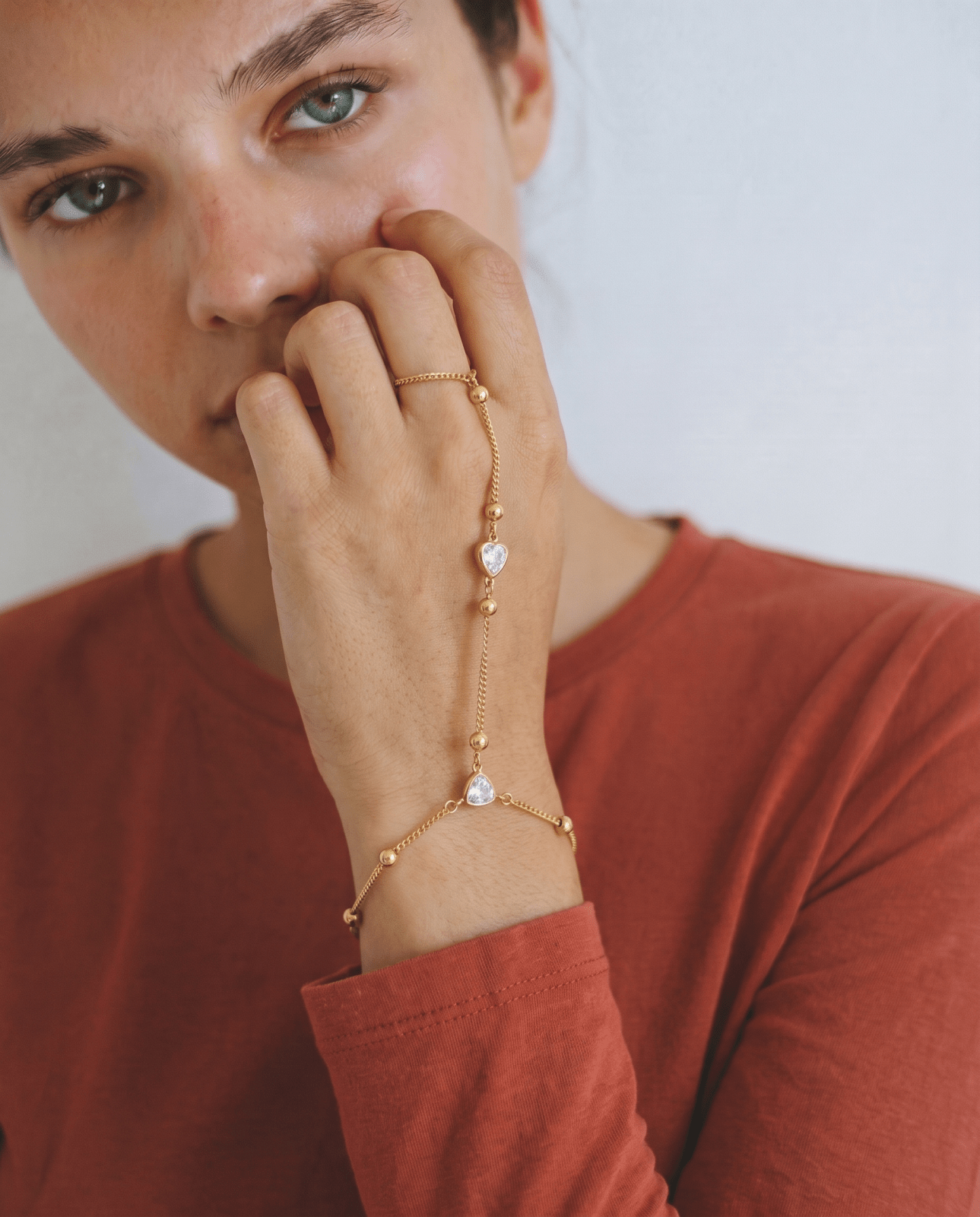 Agnes hand chain - Opulaire - WATERPROOF jewelry - 