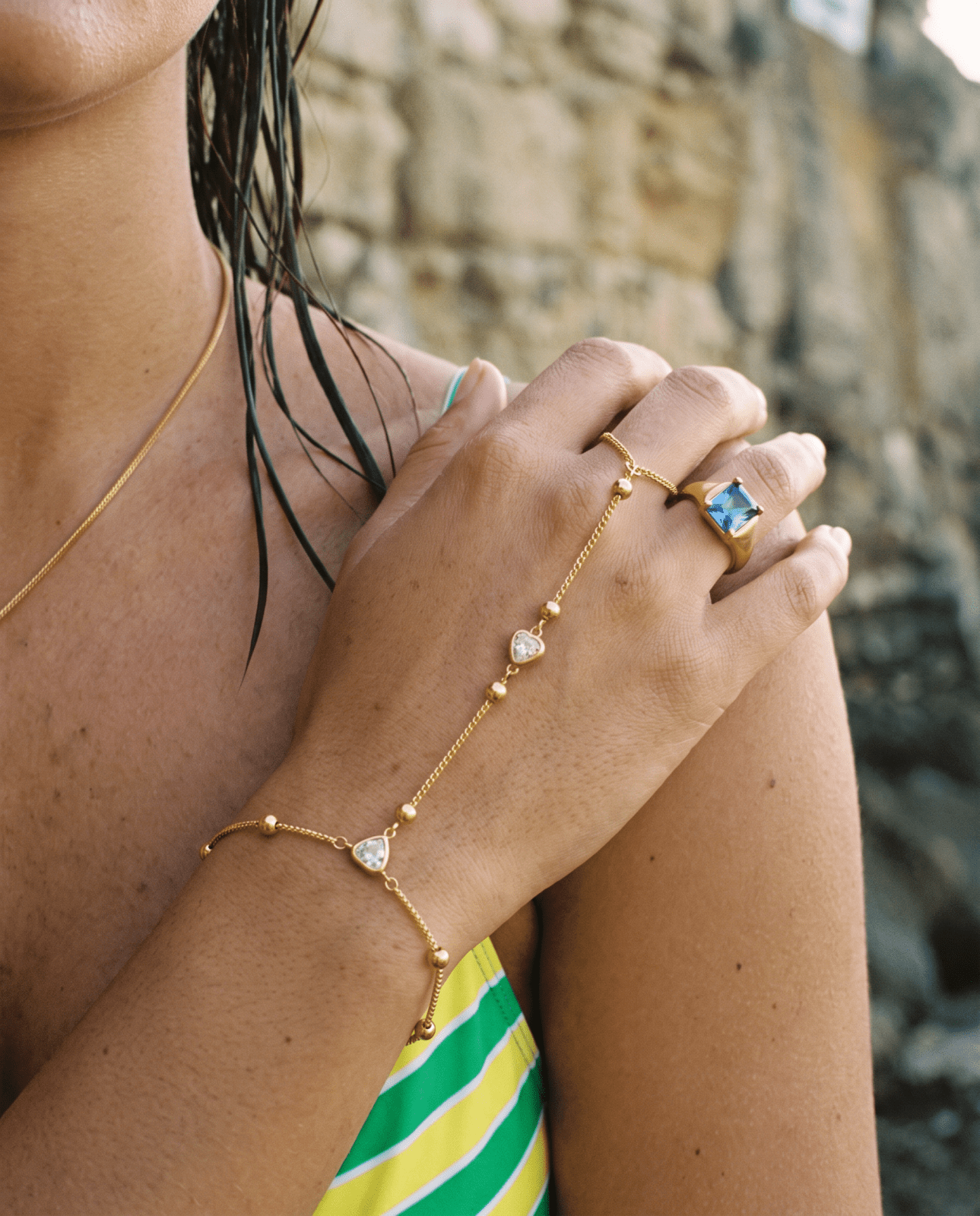 Agnes hand chain - Opulaire - WATERPROOF jewelry - 