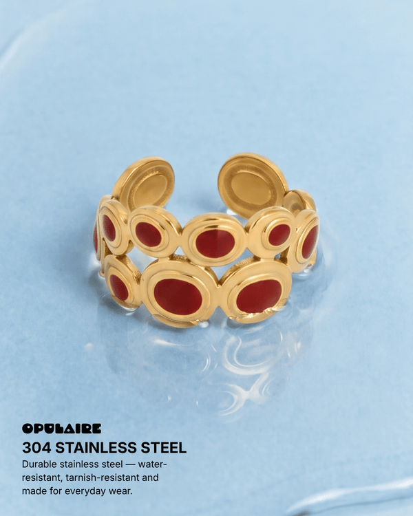 Alara ring - Opulaire - WATERPROOF jewelry - Adjustable -