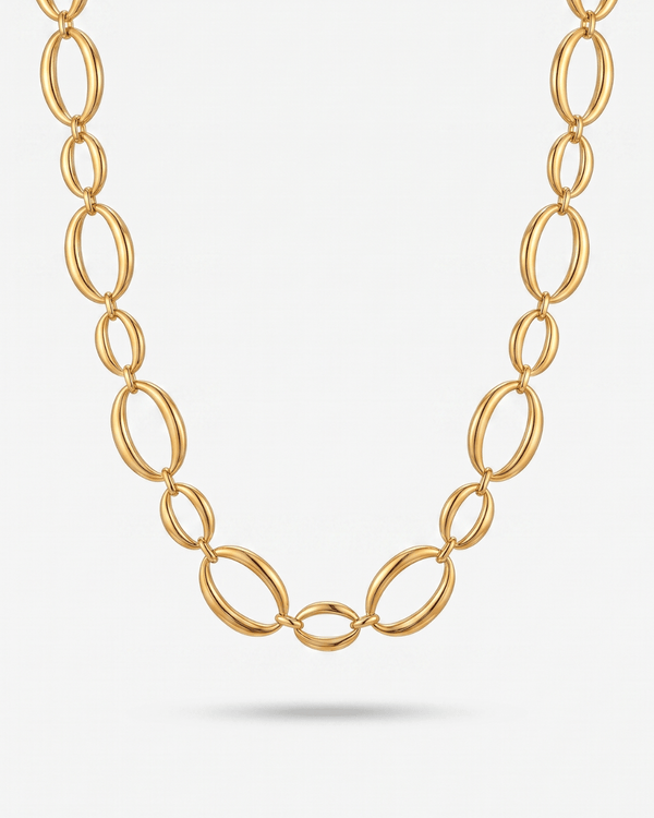 Aluna - Chunky chain necklace - Stainless steel - Opulaire - WATERPROOF jewelry - 