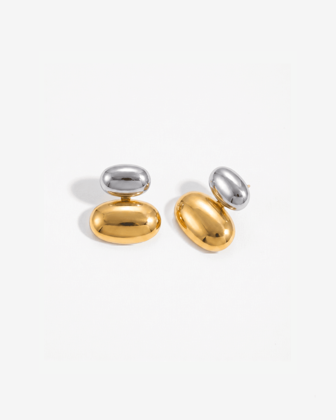 Amber - Ear jacket earrings - Stainless steel - Opulaire - WATERPROOF jewelry - 