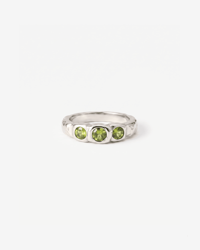 Amélie - Green stone ring - Stainless steel - Opulaire - WATERPROOF jewelry - EU 52 -
