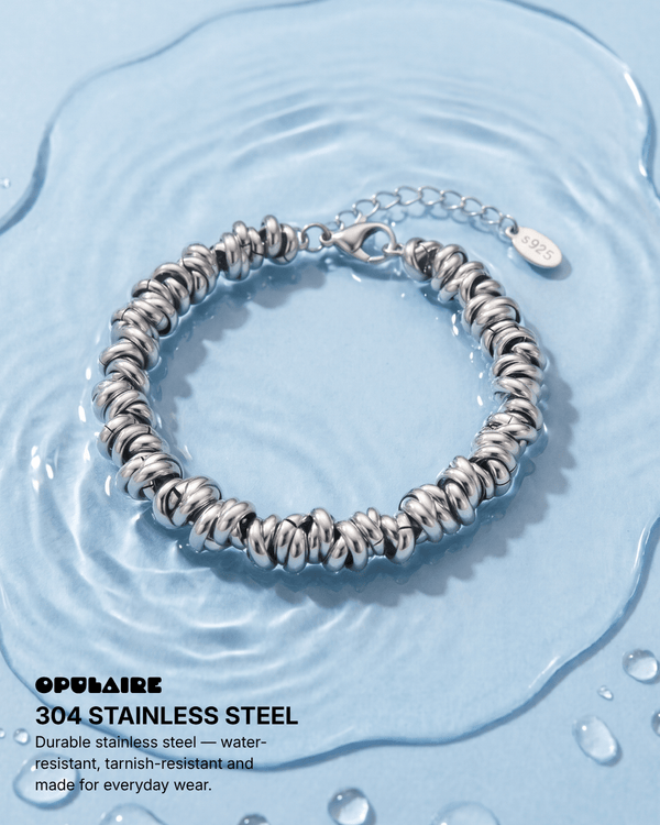Bea - Dainty link bracelet - Stainless steel - Opulaire - WATERPROOF jewelry - 