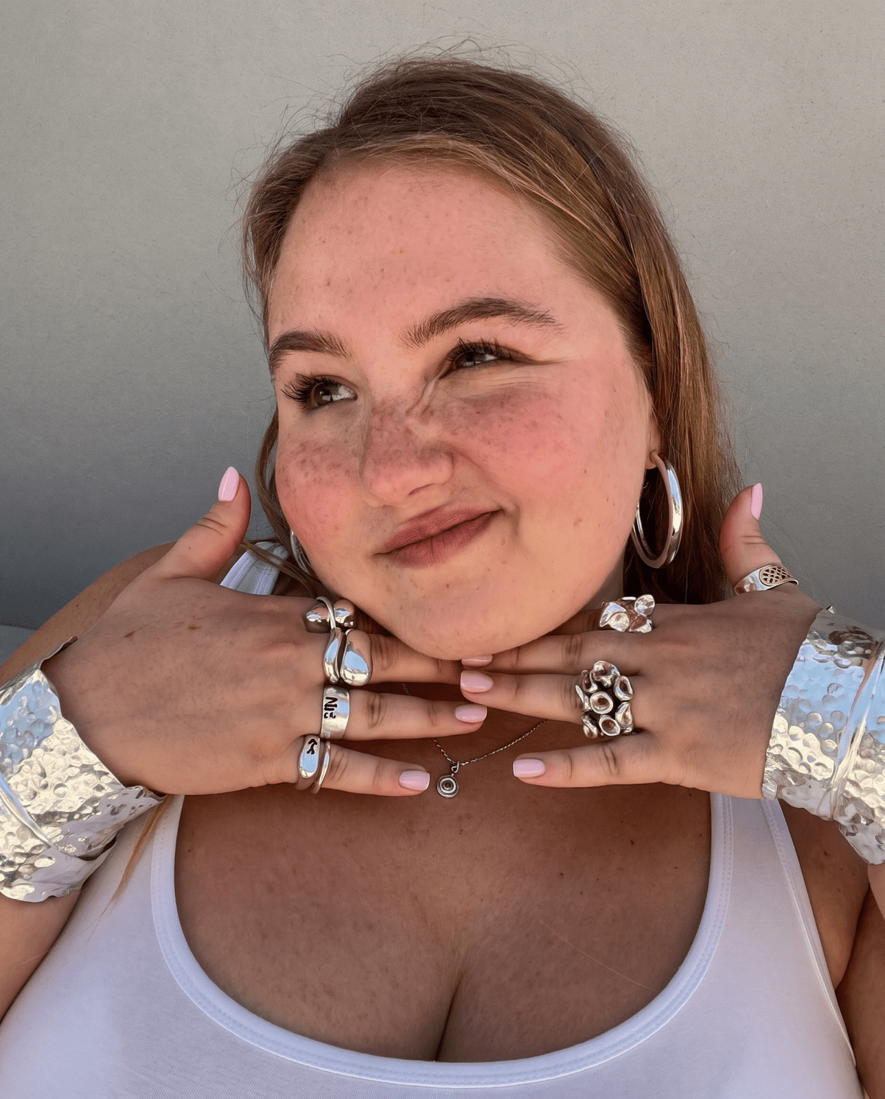 Big hoop earrings small - Opulaire - WATERPROOF jewelry - 
