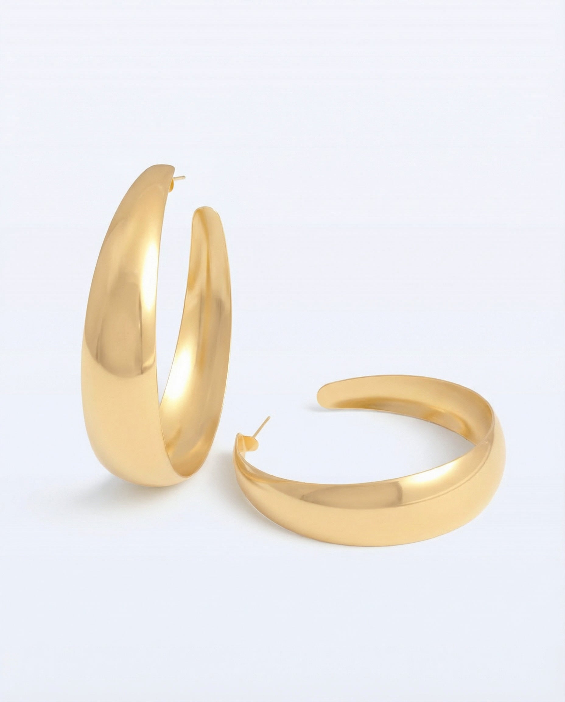 Big hoop earrings medium