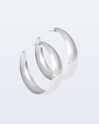 Big hoop earrings small