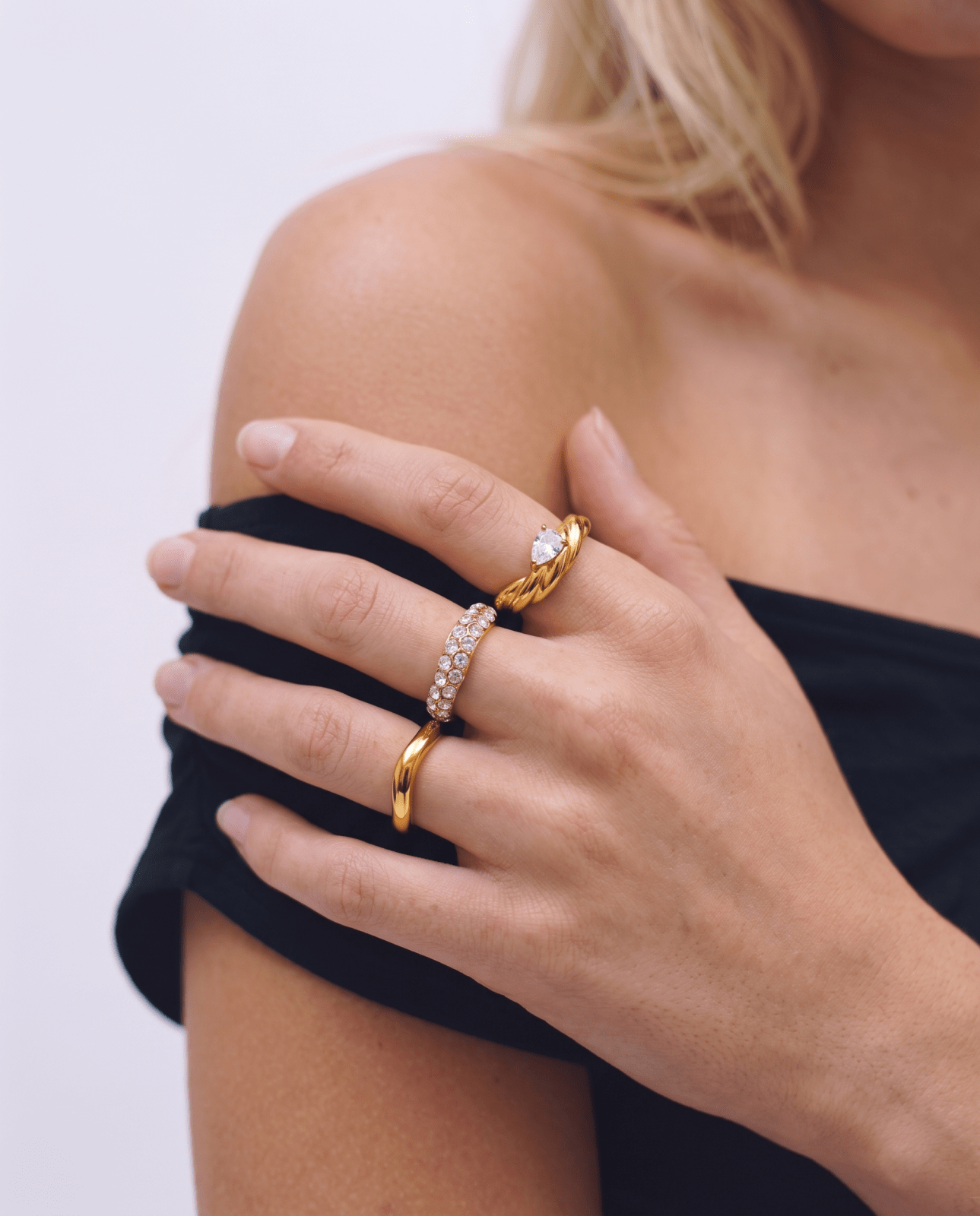 Chealsea - Stackable ring - Stainless steel - Opulaire - WATERPROOF jewelry - EU 52 -