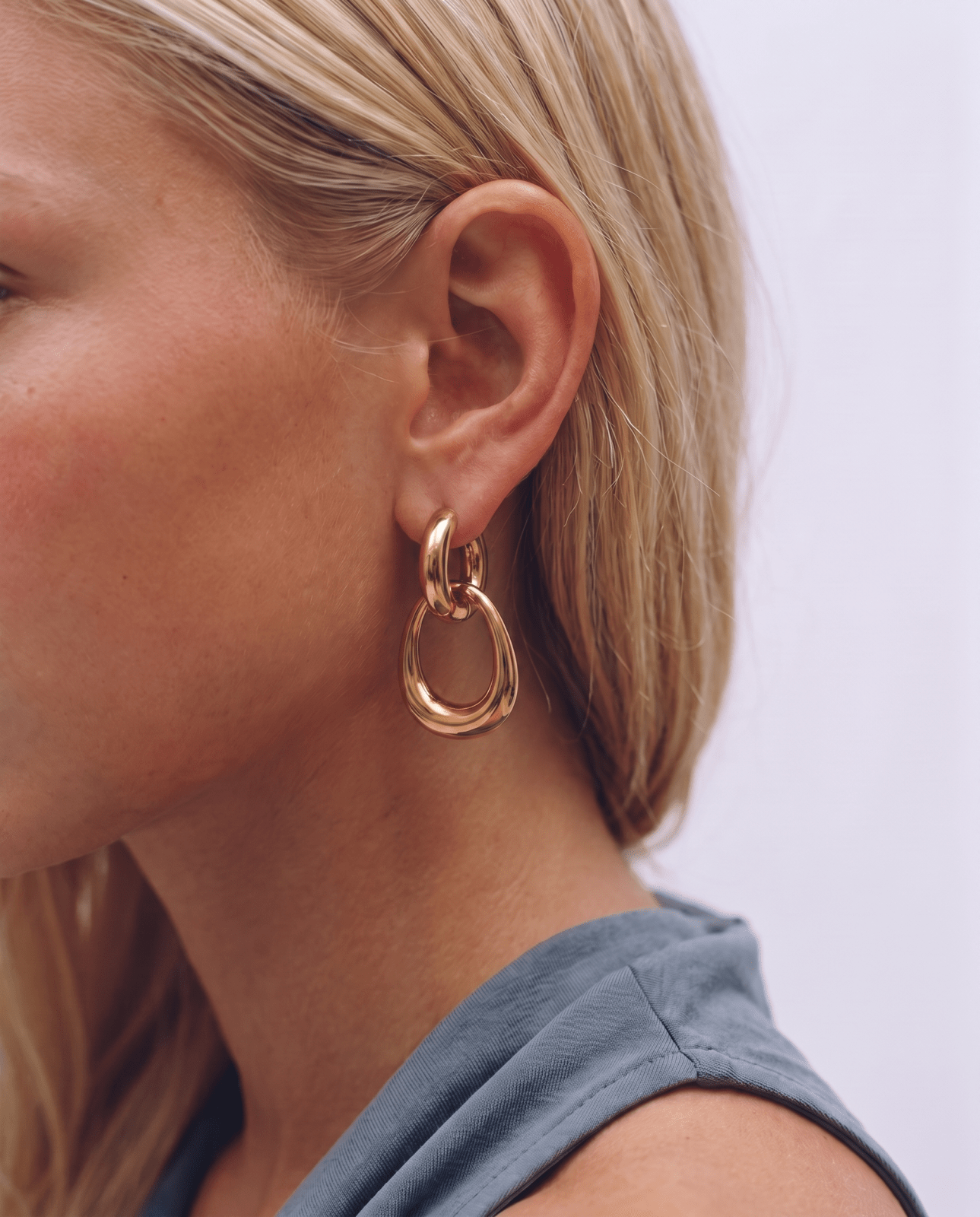 Crotone - Chain link earrings - Stainless steel - Opulaire - WATERPROOF jewelry - 