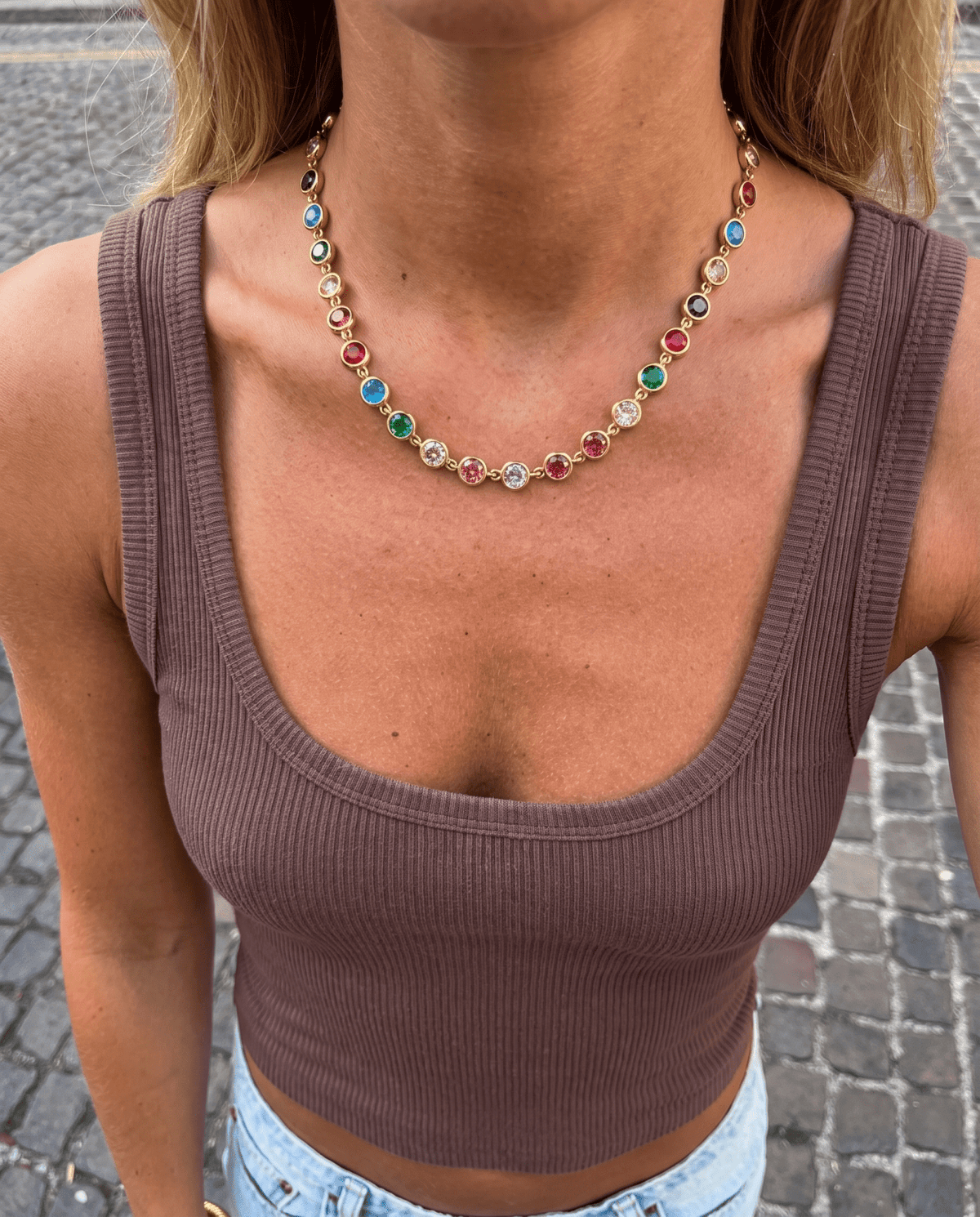 Daisy necklace - Opulaire - WATERPROOF jewelry - 