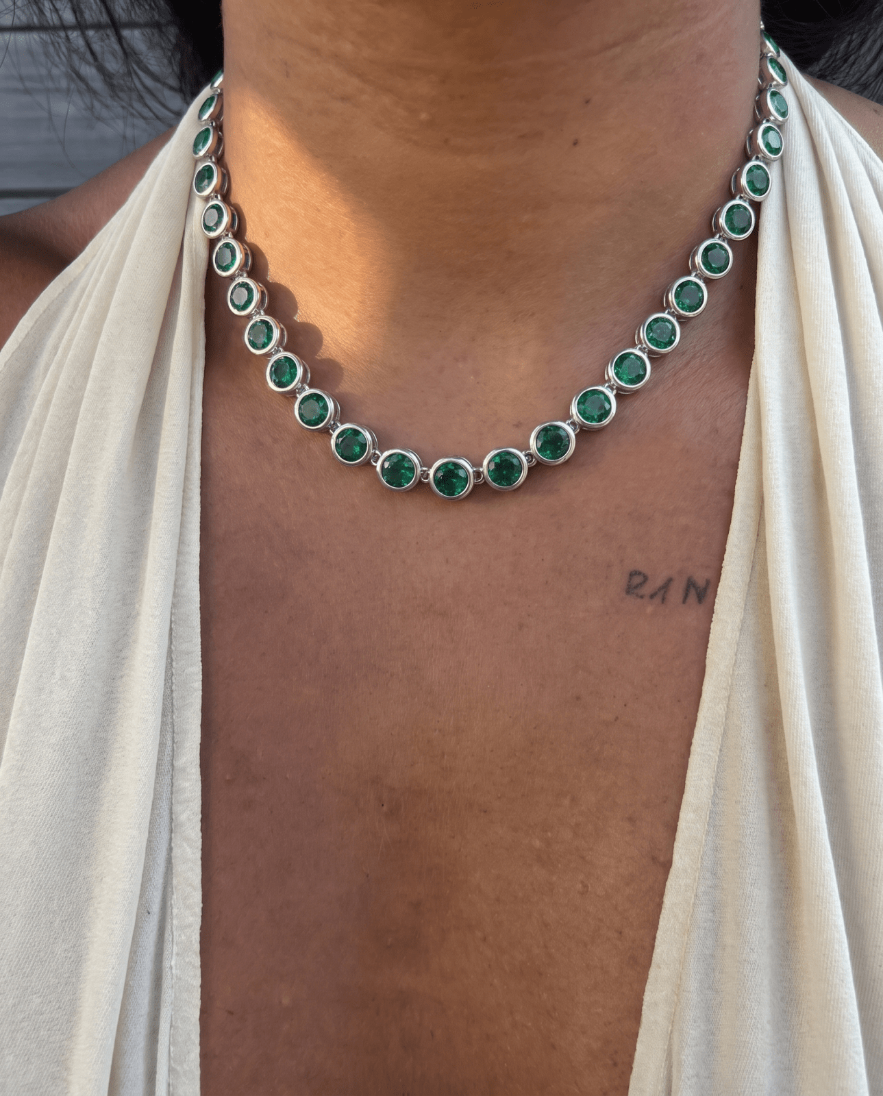 Daisy necklace - Opulaire - WATERPROOF jewelry - 