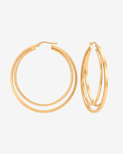 Double hoop earrings - Opulaire - WATERPROOF jewelry - 