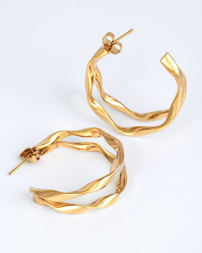 Double hoop earrings