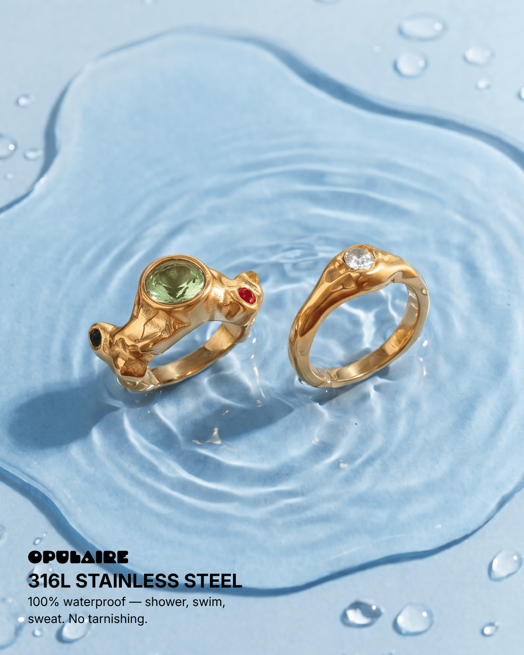 Emily ring - Opulaire - WATERPROOF jewelry - EU 52 -